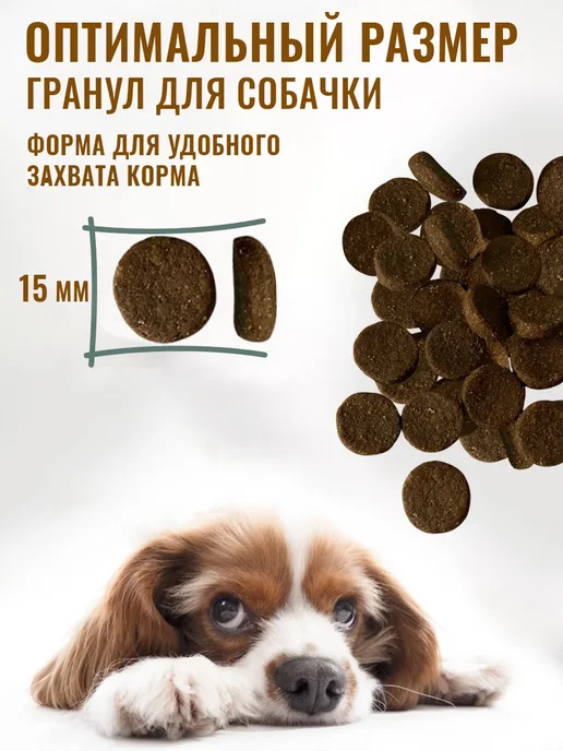 Сухой корм Деревенские лакомства для собак, крупные, средние, 12 кг, фото 2