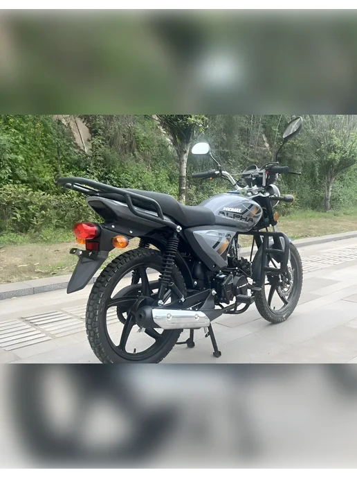 EX-MOTO Мопед Riva 130 кубов (стиль Alpha), серый, фото 5