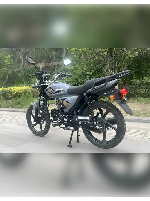 EX-MOTO Мопед Riva 130 кубов (стиль Alpha), серый, фото 8