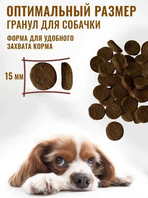 Сухой корм Деревенские лакомства для собак, говядина, 12 кг, фото 2
