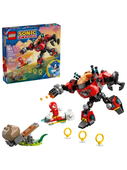 LEGO Конструктор Sonic 77005 Наклз против робота и Эггмана, черный, фото 3