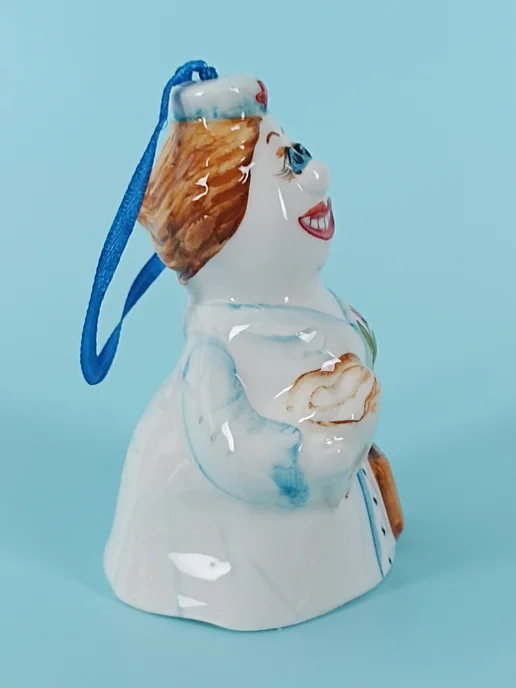 Ceramic Fauna Фарфоровый колокольчик Зубной врач, ёлочная игрушка, черный, фото 7