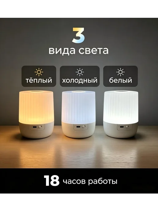 NAGE Ночник детский светильник настольный, коричневый, фото 3