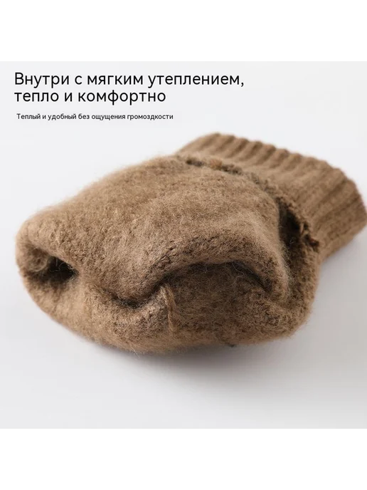 Перчатки Глубокий серый Средний код, серый, фото 5