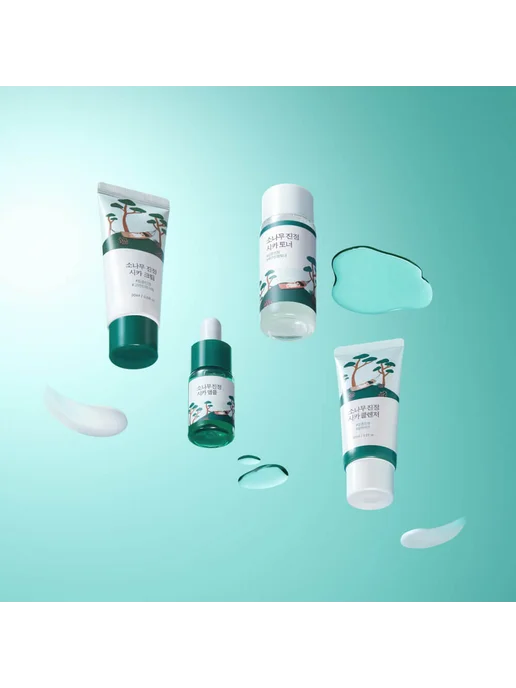 Ai cosmetics Round Lab Дорожный набор с экстрактом сосны и центеллы, белый, фото 3