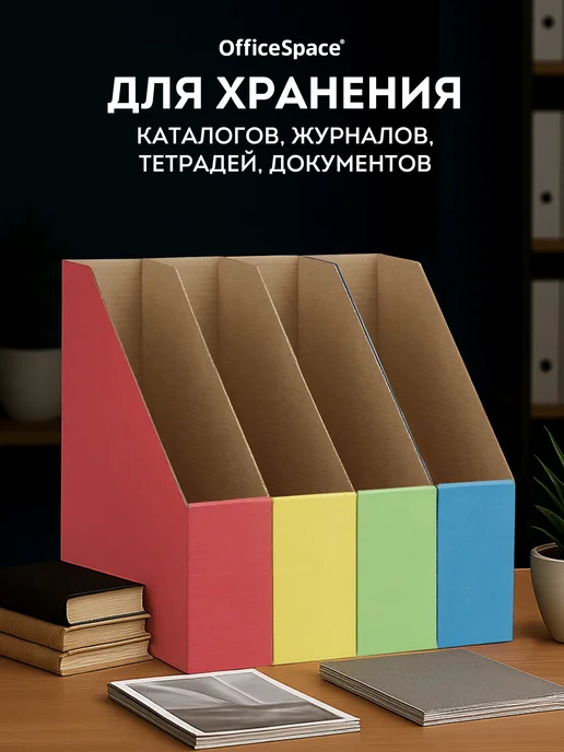 OfficeSpace Лоток для бумаг вертикальный А4, 4 шт, 8 шт, фото 3