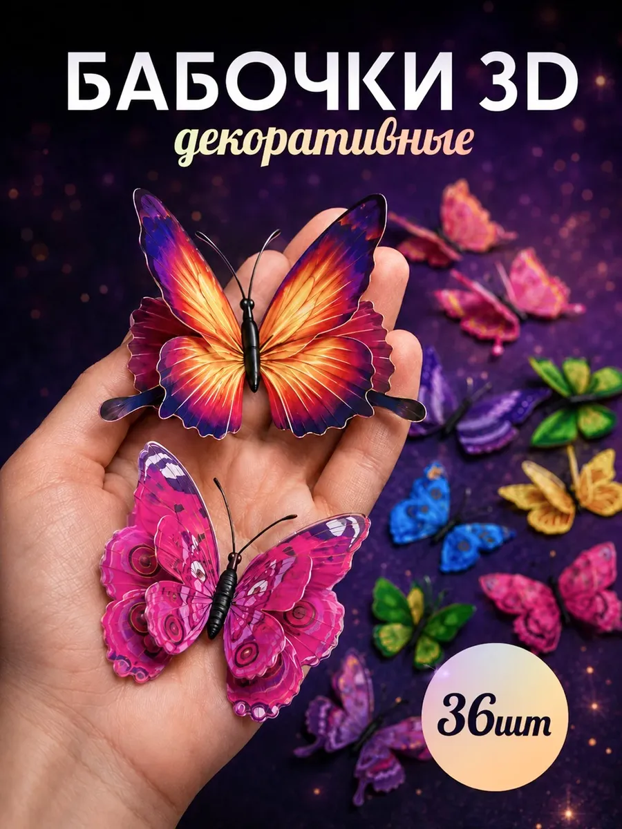 Наклейки для декора дома и комнаты на стену 3д