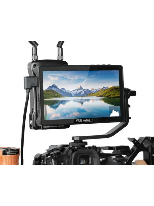Feelworld Сенсорный монитор F5 Pro V4 6-дюймовый 4K HDMI, IPS, 3D LUT, черный, фото 3