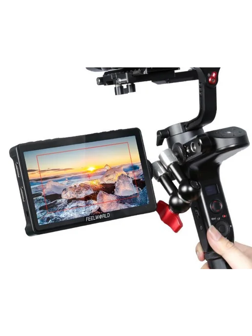 Feelworld Сенсорный монитор F5 Pro V4 6-дюймовый 4K HDMI, IPS, 3D LUT, черный, фото 4