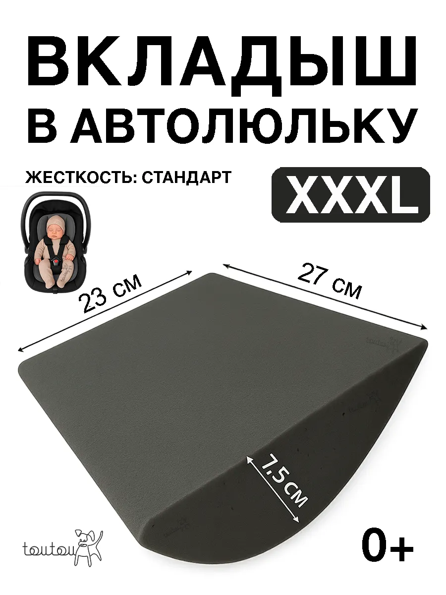 Вкладыш в автолюльку для новорожденных