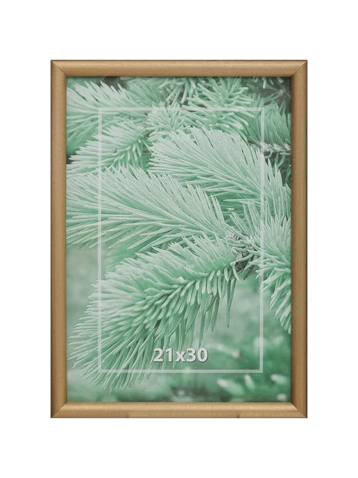 Нет бренда Рамка 21х30см деревянная профиль 4 цвет 'золото', 1 шт, 21x30 см, 4 цв.