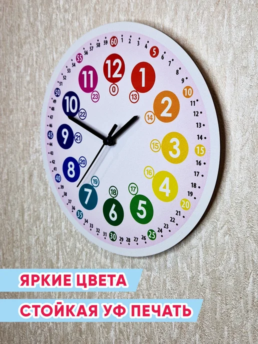 Оксана Суркова Детские обучающие часы для девочек, белый, фото 2