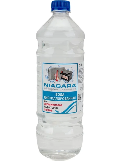 NIAGARA Химически чистая дистиллированная вода 1л, для быта и авто, 1 л, фото 2