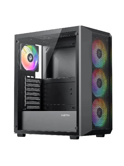 XASTRA Корпус для компьютера A406 4ARGB Black (A406-4FC12A), черный, фото 2