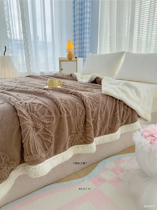 ikea-home Плед двухслойный с бабочками, 200х230 см, 200x230 см, фото 7
