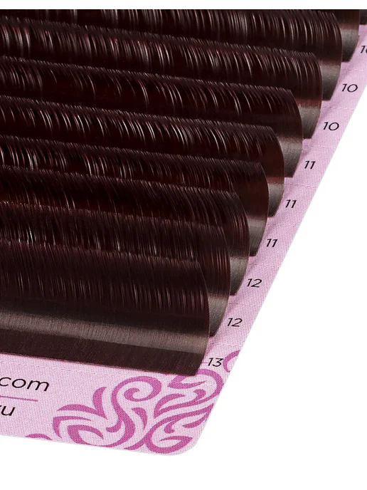 ENIGMA Коричневые Ресницы Мокка (С 0.10 14mm) 16 линий, коричневый, фото 2