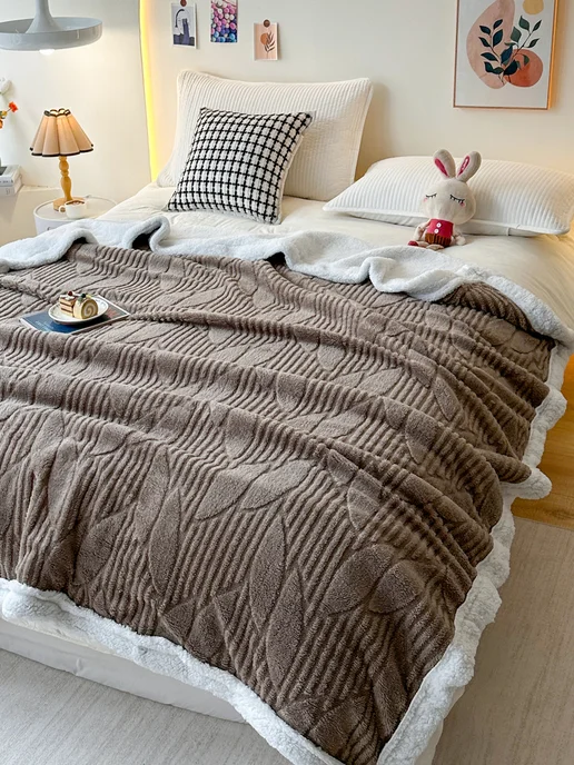 ikea-home плед теплый зимний диван на кровать200x230, 200x230, фото 6