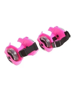 GoodStore24 Мини ролики на обувь розовые сверкающие Flashing Roller
