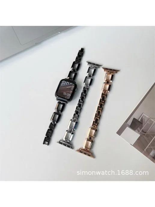 MyPads Ультра металлический ремешок для Apple Watch Series 9 8 7, фиолетовый, фото 2