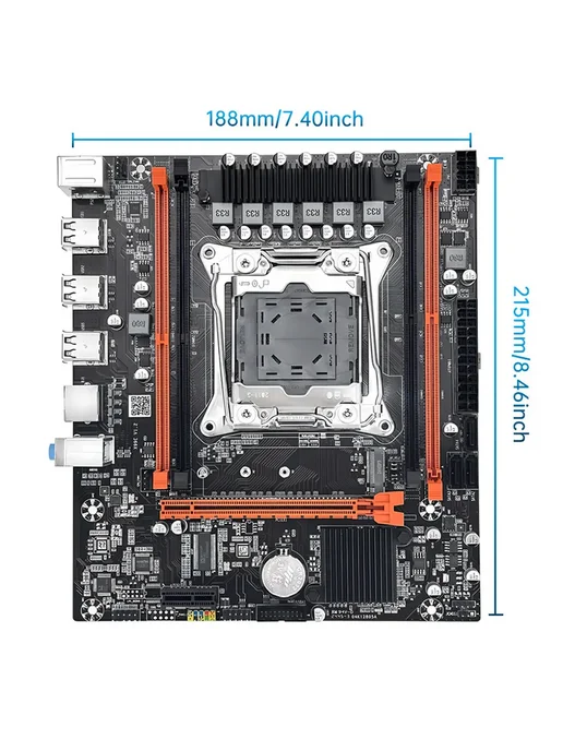 SOYO Комплект материнской платы X99+XEON E5 2680 V4+DDR4 16Gb(2*8…, 2x8, 16 ГБ, фото 4