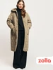 Женская куртка-пальто с капюшоном Zolla 526129737 купить за 6 074 ₽ в интернет‑магазине Wildberries