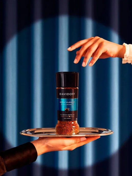 DAVIDOFF Кофе растворимый без кофеина 100 г, 100 г, фото 2