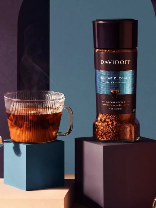 DAVIDOFF Кофе растворимый без кофеина 100 г, 100 г, фото 3