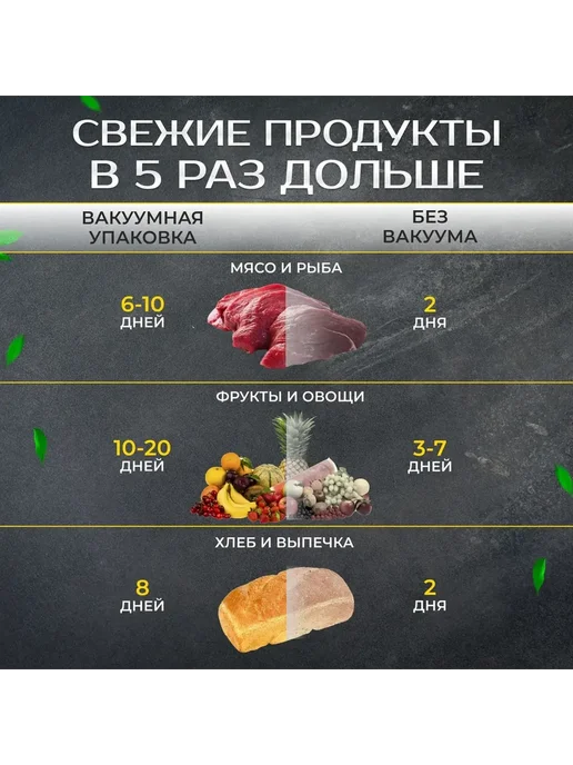 GOODSTORAGE Вакууматор для продуктов, вакуумный упаковщик, белый, фото 3