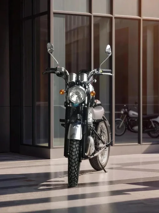 ТЕХНОМОТОРФ Мотоцикл Combat Scrambler 400 с ПТС (черно-красный), серый, фото 3
