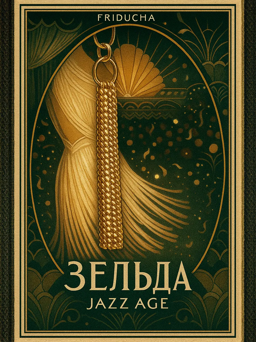 Подвеска «Зельда», кисточка из цепей, позолота