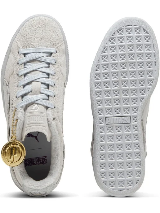 PUMA Кеды детские Suede 3 One Piece Jr, бежевый, фото 5