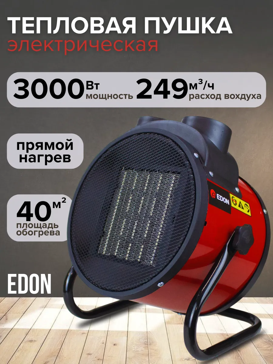 Тепловая пушка электрическая 3кВт тепловентилятор