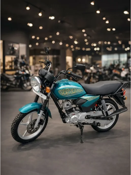 ТЕХНОМОТОРФ Мотоцикл HADAR 125 BLACK с ПТС (категория прав А1), зеленый, фото 2