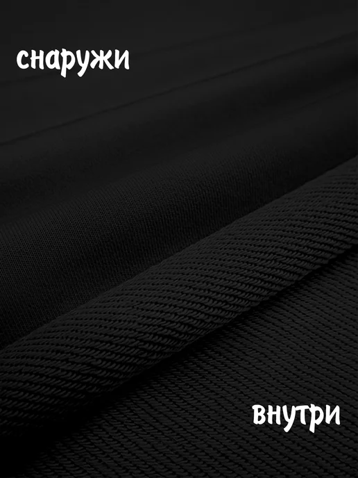 Ticle Худи укороченный без начеса, черный, фото 8