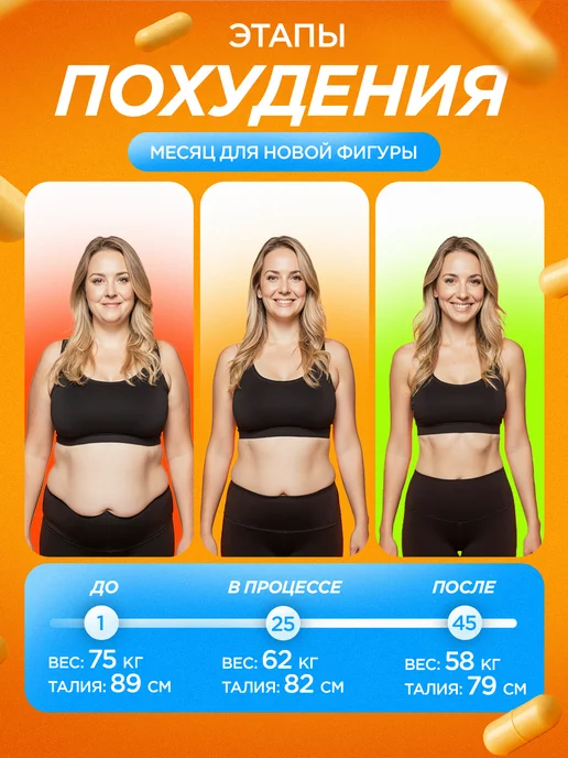 KultLab Жиросжигатель мощный таблетки для похудения, вариант, фото 3