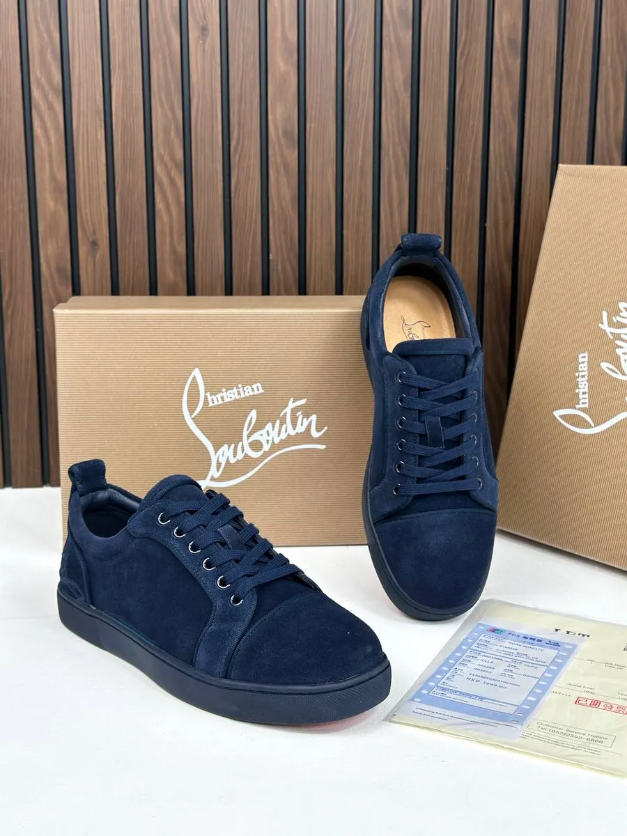 Кеды Christian Louboutin из натуральной замши 527493469 купить за