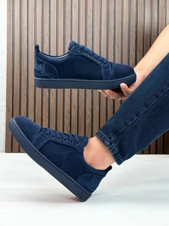 Кеды Christian Louboutin из натуральной замши 527493469 купить за