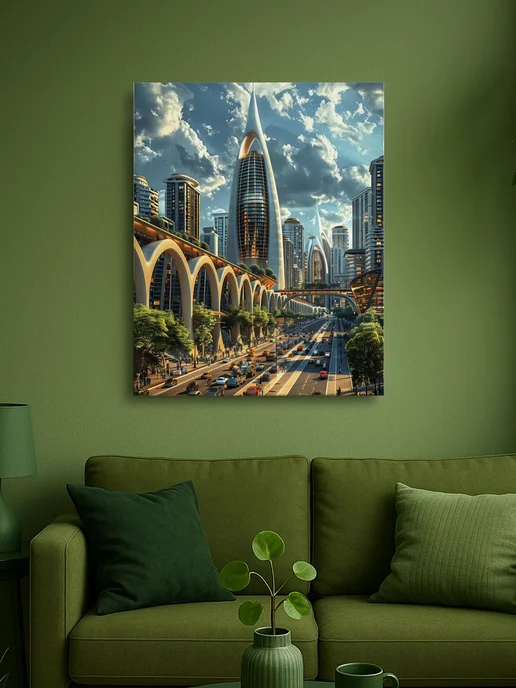 АртКод Картина на холсте 40 x 50 архитектура, 40x50, фото 2