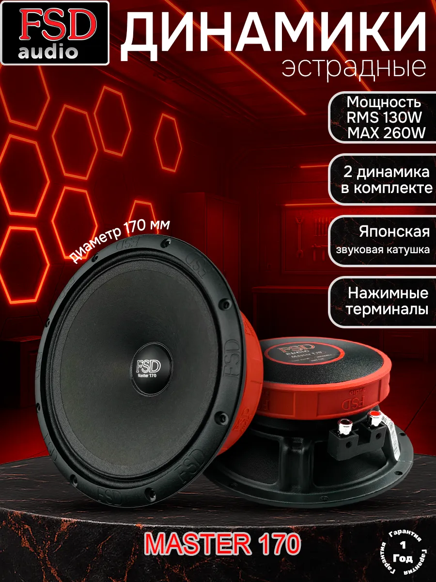 MASTER 170 Автомобильные динамики (Автоколонки)