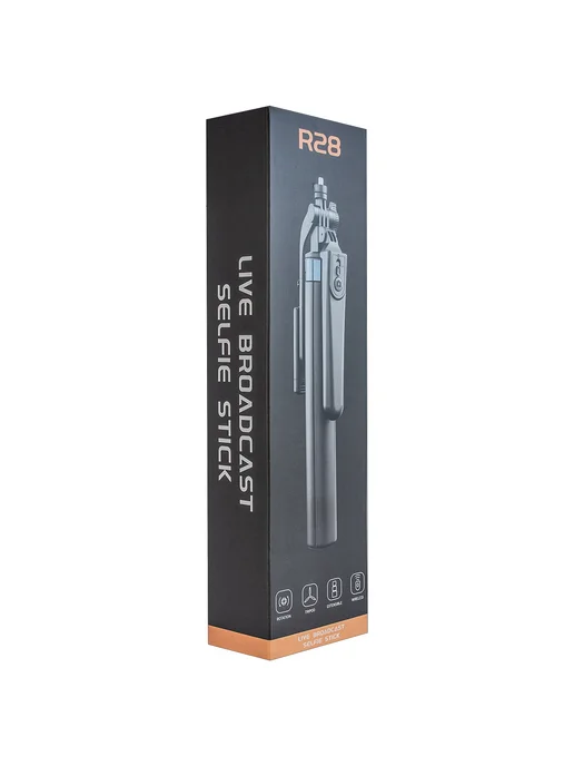 Монопод-трипод с блютуз пультом R28 178cm, черный, фото 4