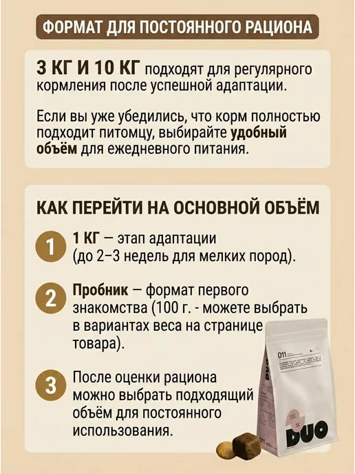 Сухой корм DUO Nutrition для собак, мелкие, индейка, ягненок, 10 кг, фото 2