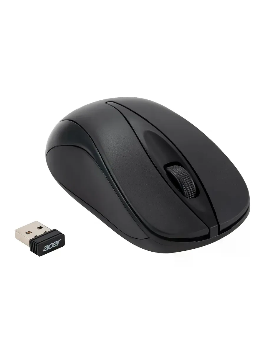 Мышь компьютерная Acer OMR131 черн. оптичес. (1000dpi) бесп