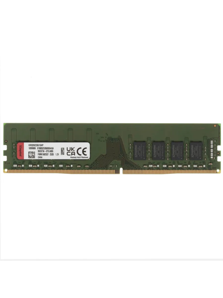 Оперативная память DDR4 DIMM 1x16Гб, 25600МБ с 3200 МГц Kingston 528397016 купить в интернет‑магазине Wildberries