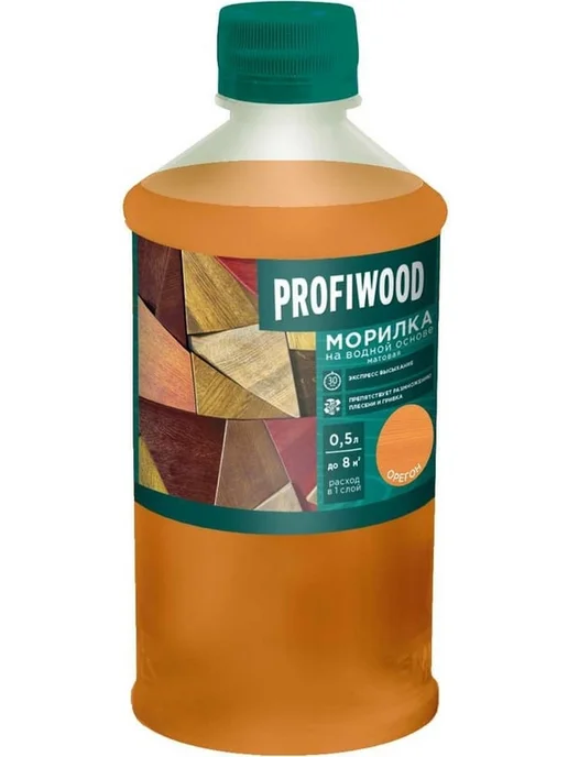 Profiwood Тонирующая морилка для дерева 0.5 кг орегон влагостойкая, 500 г, фото 3