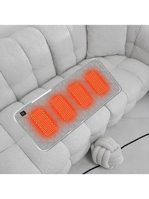 Электро сиденье с подогревом 3 режима USB для стадиона (Серы, серый, фото 3