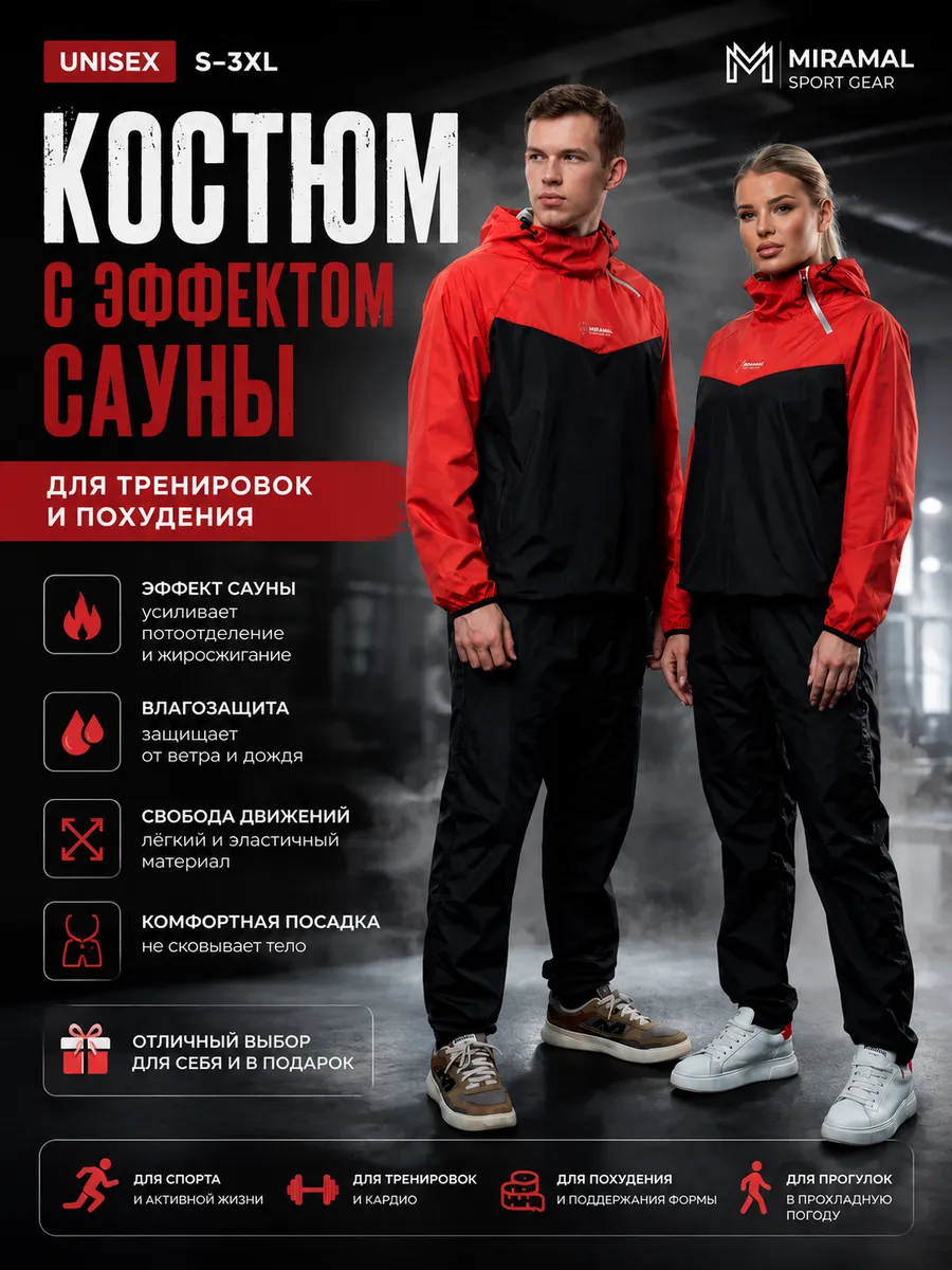 Спортивный костюм с эффектом сауны для похудения