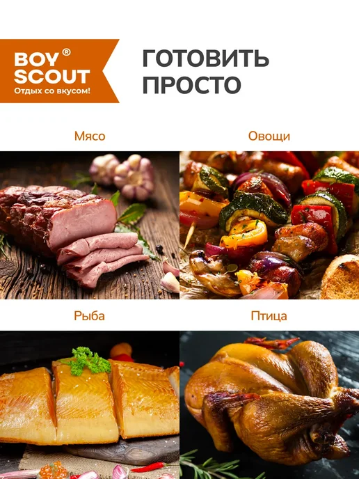 Boyscout Коптильня горячего копчения двухъярусная, вариант, фото 4