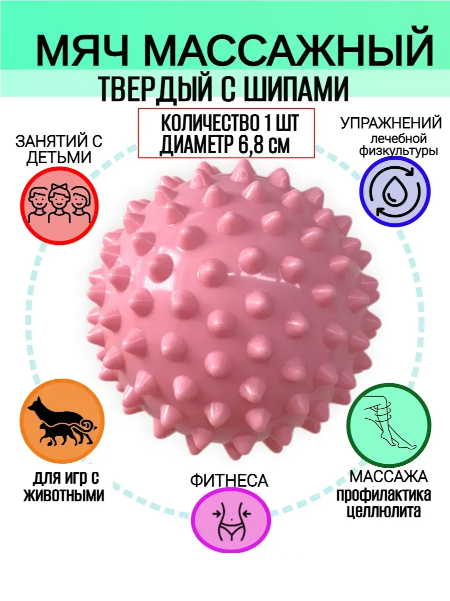 Мяч массажный с шипами