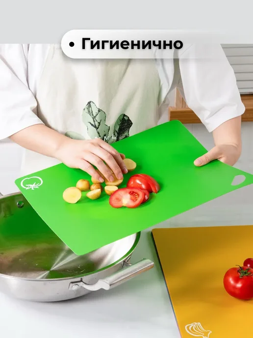 Мо и ника Разделочные доски набор, синий, фото 4