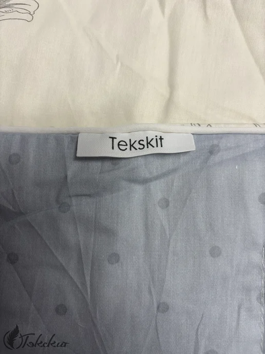 Tekskit Одеяло евро всесезонное тонкое 100% хлопок, голубой, фото 9